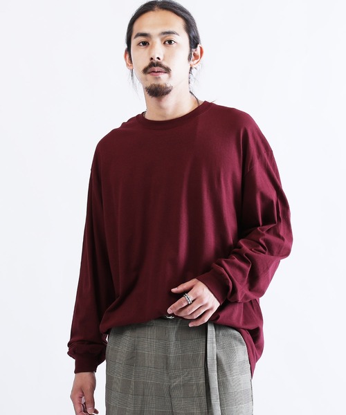 GILDAN(ギルダン)の「GILDAN / ギルダン オーバーサイズ クルーネック ロングスリーブ Tシャツ(Tシャツ/カットソー・メンズ・ホワイト/アッシュグレー/ブラック/ダークグリーン/パープル/ネイビー/グレー/レッド/ゴールド/ヘザーグレー/マルーン/ロイヤルブルー/ライトブルー/グレー系その他/グリーン系その他/オレンジ/インディゴブルー/チャコール/グリーン系その他2・MEDIUM/LARGE/X-LARGE/XX-LARGE/SMALL)」の18枚目の写真
