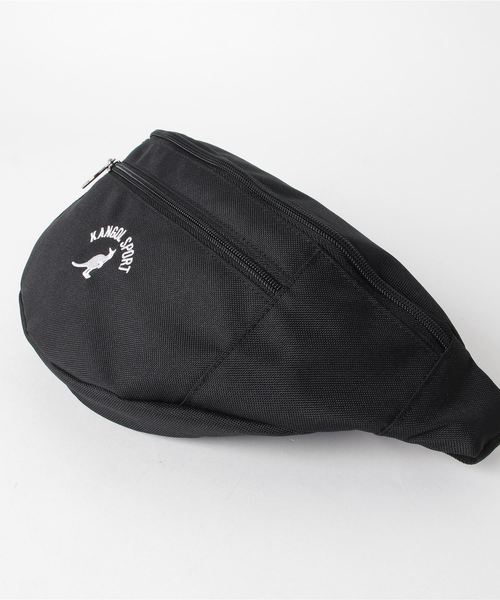 KANGOL（カンゴール）の「∴WEGO/KANGOL SPORT 別注リングロゴウエストバッグ（ボディバッグ/ウエストポーチ・メンズ・ホワイト/ブラック/ベージュ/カーキ/サックスブルー/ライトピンク/ブラウン/ライトパープル・FREE）」の11枚目の写真