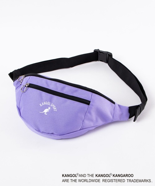 KANGOL（カンゴール）の「∴WEGO/KANGOL SPORT 別注リングロゴウエストバッグ（ボディバッグ/ウエストポーチ・メンズ・ホワイト/ブラック/ベージュ/カーキ/サックスブルー/ライトピンク/ブラウン/ライトパープル・FREE）」の7枚目の写真