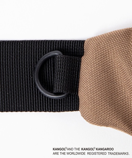 KANGOL（カンゴール）の「∴WEGO/KANGOL SPORT 別注リングロゴウエストバッグ（ボディバッグ/ウエストポーチ・メンズ・ホワイト/ブラック/ベージュ/カーキ/サックスブルー/ライトピンク/ブラウン/ライトパープル・FREE）」の17枚目の写真