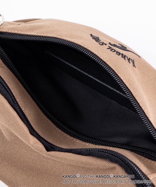 KANGOL（カンゴール）の「∴WEGO/KANGOL SPORT 別注リングロゴウエストバッグ（ボディバッグ/ウエストポーチ・メンズ・ホワイト/ブラック/ベージュ/カーキ/サックスブルー/ライトピンク/ブラウン/ライトパープル・FREE）」の15枚目の写真