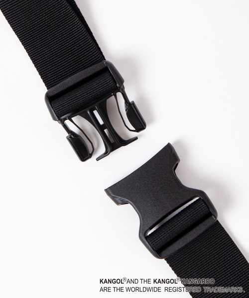 KANGOL（カンゴール）の「∴WEGO/KANGOL SPORT 別注リングロゴウエストバッグ（ボディバッグ/ウエストポーチ・メンズ・ホワイト/ブラック/ベージュ/カーキ/サックスブルー/ライトピンク/ブラウン/ライトパープル・FREE）」の13枚目の写真