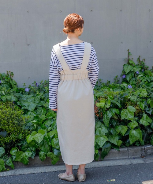 flower（フラワー）の「エプロンマリンワンピース（ワンピース・レディース・アイボリー/ネイビー・FREE）」の9枚目の写真