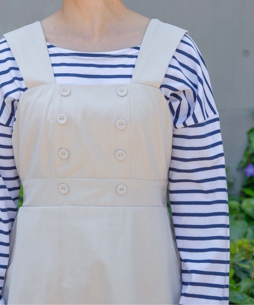 flower（フラワー）の「エプロンマリンワンピース（ワンピース・レディース・アイボリー/ネイビー・FREE）」の11枚目の写真