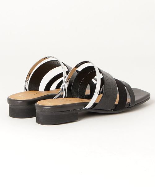 chumchum（チャムチャム）の「mjk/スクエアーメタルコンビサンダル（サンダル・レディース・イエロー系その他2/ホワイト系その他2/ブラック系その他2・M/S/L）」の4枚目の写真