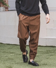 CAMBIO | mp8370-Hem Cuffs Melton Easy Pants パンツ(その他パンツ)