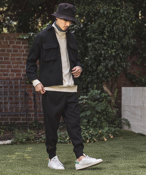 CAMBIO（カンビオ）の「mp8370-Hem Cuffs Melton Easy Pants パンツ（その他パンツ・メンズ・ブラウン/ブラック/チャコール・S/M/L）」の7枚目の写真