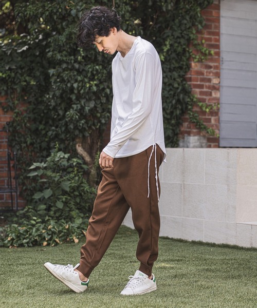 CAMBIO（カンビオ）の「mp8370-Hem Cuffs Melton Easy Pants パンツ（その他パンツ・メンズ・ブラウン/ブラック/チャコール・S/M/L）」の9枚目の写真