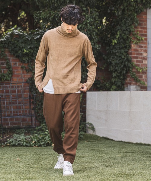 CAMBIO（カンビオ）の「mp8370-Hem Cuffs Melton Easy Pants パンツ（その他パンツ・メンズ・ブラウン/ブラック/チャコール・S/M/L）」の11枚目の写真