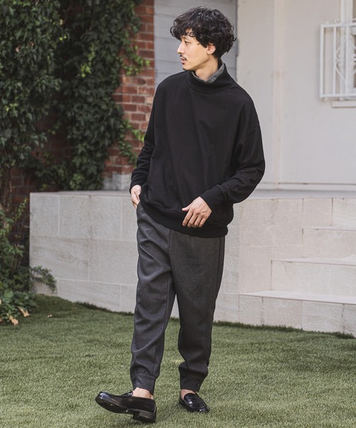 CAMBIO（カンビオ）の「mp8370-Hem Cuffs Melton Easy Pants パンツ（その他パンツ・メンズ・ブラウン/ブラック/チャコール・S/M/L）」の15枚目の写真