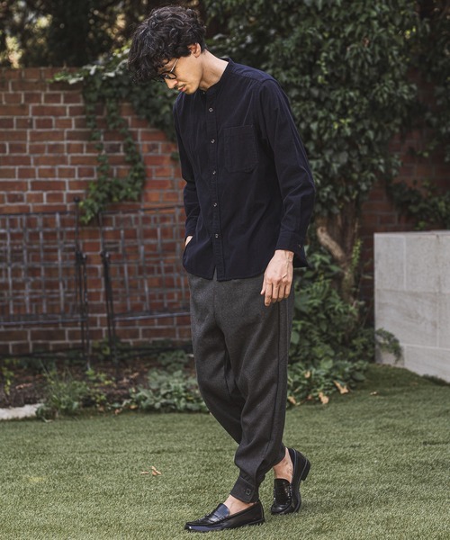 CAMBIO（カンビオ）の「mp8370-Hem Cuffs Melton Easy Pants パンツ（その他パンツ・メンズ・ブラウン/ブラック/チャコール・S/M/L）」の17枚目の写真
