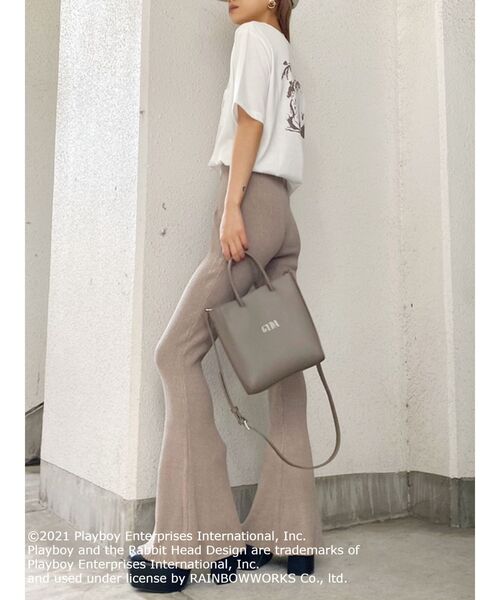 GYDA（ジェイダ）の「H/Wリブニットフレアパンツ（その他パンツ・レディース・ブラック/ベージュ/グリーン・FREE）」の21枚目の写真