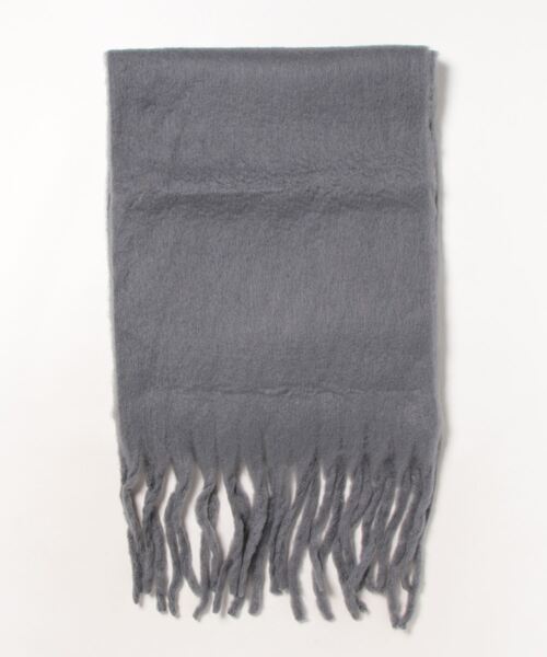 Mayree（メイリー）の「【urge select】ボリューム フリンジ マフラー（マフラー・レディース・ブラック/ベージュ/パープル/ブラウン/オリーブ/ブルー/アイボリー/ミント/モカ/ピンクベージュ/グレイッシュベージュ/ライトブルー/オフホワイト/ピンク/グリーン/その他1/その他2/その他3/レッド/その他5/ベビーピンク/その他6/その他7/その他9/その他10/その他11/その他12/その他13/その他4/その他15/ロイヤルブルー/ライトベージュ/その他16/その他8/グレー/その他14/コーラルピンク・FREE）」の4枚目の写真