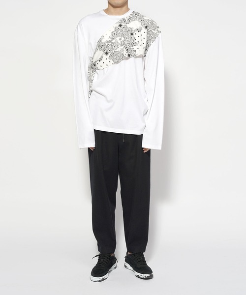 ヨッピー Tシャツ POWER SCARF セール】【yoshiokubo/ヨシオクボ】SHOGI SCARF S/S T（Tシャツ