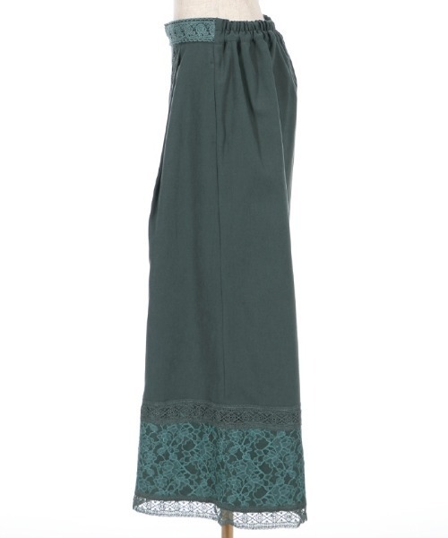 axes femme（アクシーズファム）の「レースラインフレアパンツ（その他パンツ・レディース・グリーン系その他/ブラック/その他・MEDIUM）」の6枚目の写真