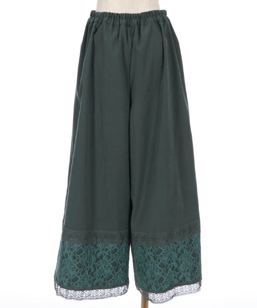 axes femme（アクシーズファム）の「レースラインフレアパンツ（その他パンツ・レディース・グリーン系その他/ブラック/その他・MEDIUM）」の7枚目の写真