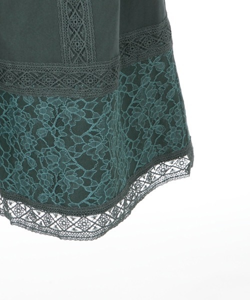 axes femme（アクシーズファム）の「レースラインフレアパンツ（その他パンツ・レディース・グリーン系その他/ブラック/その他・MEDIUM）」の9枚目の写真