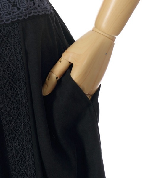 axes femme（アクシーズファム）の「レースラインフレアパンツ（その他パンツ・レディース・グリーン系その他/ブラック/その他・MEDIUM）」の13枚目の写真