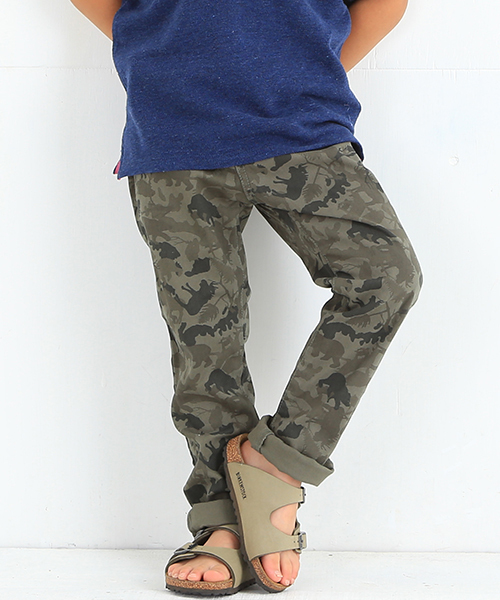 B:MING by BEAMS(ビーミングバイビームス)の「ビーミング by ビームス / アニマルプリント パギンス(その他パンツ・キッズ・グリーン・130/110/80/100/140/150/120/90)」の1枚目の写真