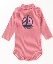 PETIT BATEAU（プチバトー）の「ミラレタートルネック長袖ボディ（その他アンダーウェア/インナー・キッズ）」