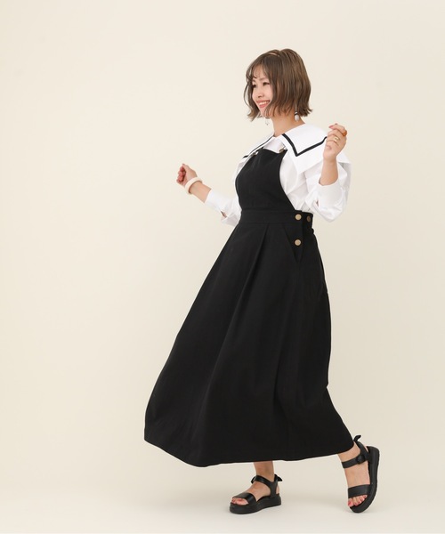 sakishimatokyo（サキシマトーキョー）の「【ZOZO限定】サキシマamp「シンプルセーラーカラーシャツ/ビックカラーデザインボリューム袖ブラウス」（シャツ/ブラウス・レディース・ホワイト/ブラック・FREE）」の17枚目の写真