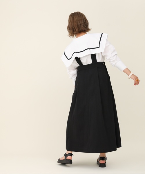 sakishimatokyo（サキシマトーキョー）の「【ZOZO限定】サキシマamp「シンプルセーラーカラーシャツ/ビックカラーデザインボリューム袖ブラウス」（シャツ/ブラウス・レディース・ホワイト/ブラック・FREE）」の18枚目の写真