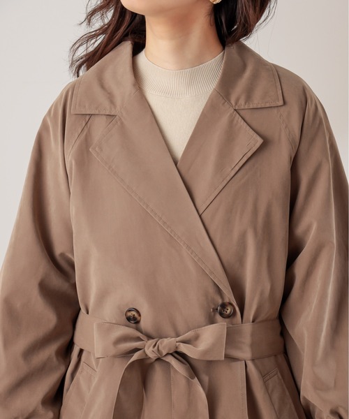 natural couture（ナチュラルクチュール）の「【WEB限定カラー有り】キャンディースリーブロングトレンチコート（トレンチコート・レディース・ベージュ/カーキ/モカ/グレイッシュベージュ・FREE）」の13枚目の写真