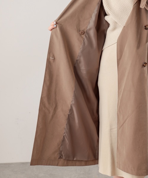 natural couture（ナチュラルクチュール）の「【WEB限定カラー有り】キャンディースリーブロングトレンチコート（トレンチコート・レディース・ベージュ/カーキ/モカ/グレイッシュベージュ・FREE）」の11枚目の写真