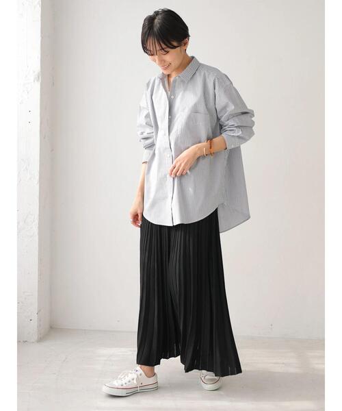 AMERICAN HOLIC（アメリカンホリック）の「プリーツニットスカート　＊●（スカート・レディース・ライトグレー/ブラック/アイボリー・MEDIUM/LARGE）」の18枚目の写真