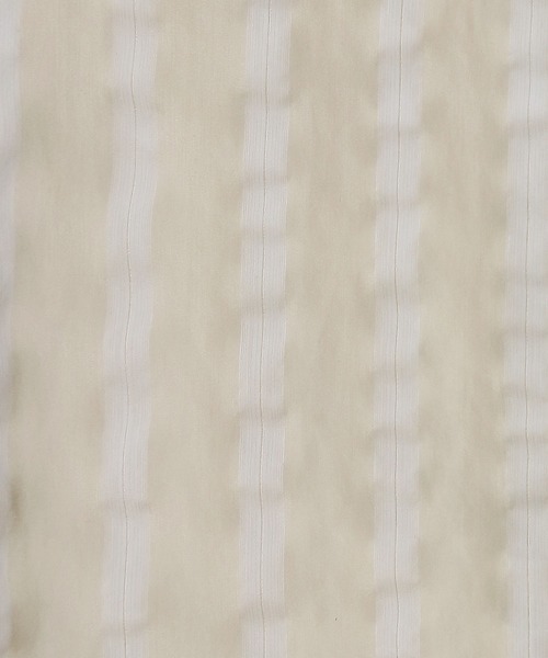 HER CLOSET（ハークローゼット）の「【shemoshelly】バンドカラーワッシャーストライプシアーシャツ（シャツ/ブラウス・レディース・アイボリー/グレイッシュベージュ・M）」の18枚目の写真