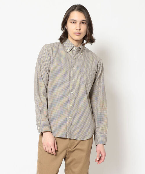 KATO`(カトー)の「KATO'/カトー ミニチェックBDシャツ(シャツ/ブラウス・メンズ・イエロー/ブルー・MEDIUM/SMALL/X-LARGE/LARGE)」の1枚目の写真