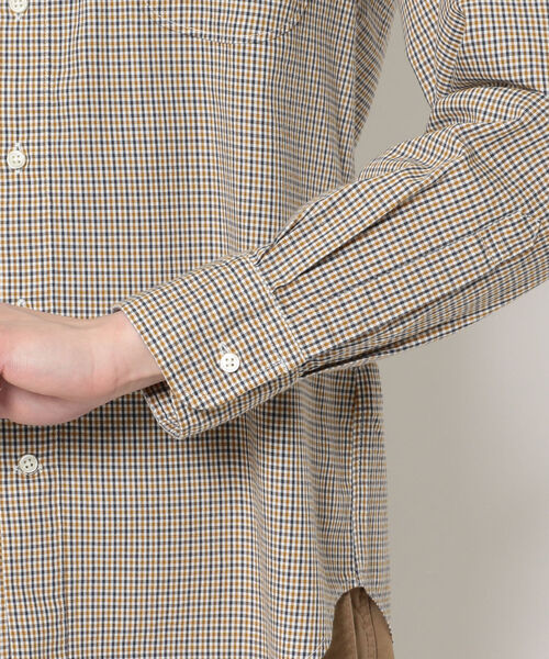 KATO`(カトー)の「KATO'/カトー ミニチェックBDシャツ(シャツ/ブラウス・メンズ・イエロー/ブルー・MEDIUM/SMALL/X-LARGE/LARGE)」の6枚目の写真