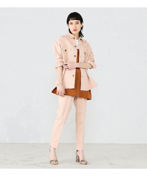 Lee（リー）の「【セットアップ対応】シャツジャケット（シャツ/ブラウス・レディース・ピンク/イエロー/ワンウォッシュ・SMALL/MEDIUM）」の15枚目の写真