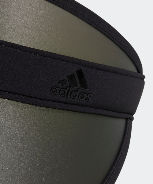 adidas(アディダス)の「ウィメンズ UVクリップバイザー【adidas Golf/アディダスゴルフ】 / UV Clip Visor(サンバイザー・レディース・ブラック×ブラック/ホワイト×シルバー/ネイビー×ホワイト・MEDIUM)」の8枚目の写真