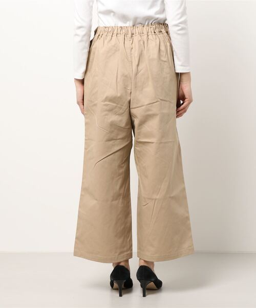 Samansa Mos2（サマンサ モスモス）の「脇釦ワイドストレートパンツ（その他パンツ・レディース・ベージュ/キナリ/ネイビー・ﾌﾘ-）」の5枚目の写真