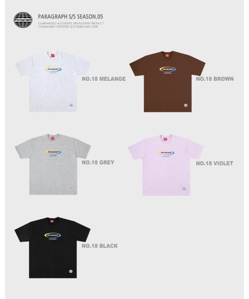 Paragraph(パラグラフ)の「『paragraph/パラグラフ』PARAGRAPH CIRCLE LOGO TEE 韓国ブランド パラグラフ サークル ロゴ Tシャツ 半袖カットソー(Tシャツ/カットソー・メンズ・ブラウン/ライトパープル/ブラック/ライトグレー・FREE)」の7枚目の写真
