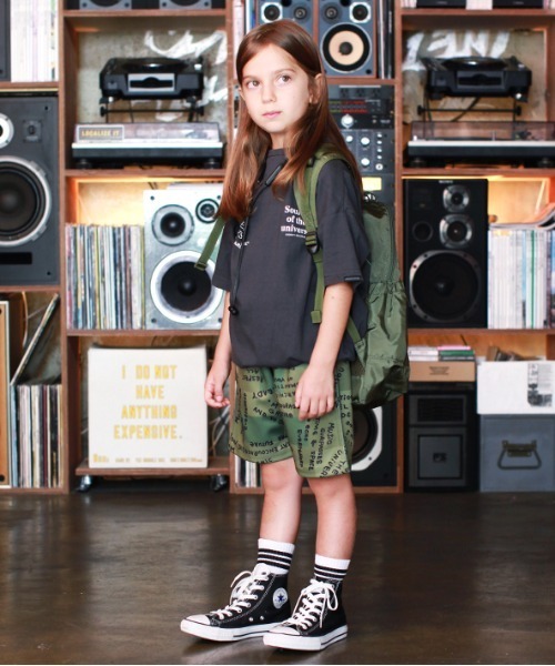 GROOVY COLORS（グルービーカラーズ）の「総柄プリント イージーショートパンツ（その他パンツ・キッズ・カーキ/ベージュ・90/110/100/120）」の2枚目の写真