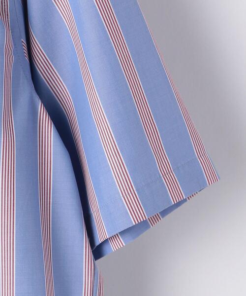 ストライプ Cm Green 半袖 Relaxing グリーンレーベルリラクシング のシャツ ブラウス Cm トップス 半袖 シャツ シャツ ブラウス キュプラエステル Label Relaxing グリーンレーベルリラクシング のファッション ジャストルーズ 激安の