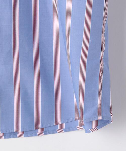 green label relaxing（グリーンレーベルリラクシング）の「OLT CM キュプラエステル ストライプ ジャストルーズ 半袖 シャツ（シャツ/ブラウス・メンズ・ホワイト/ネイビー/ライトブルー・MEDIUM/LARGE/SMALL）」の15枚目の写真