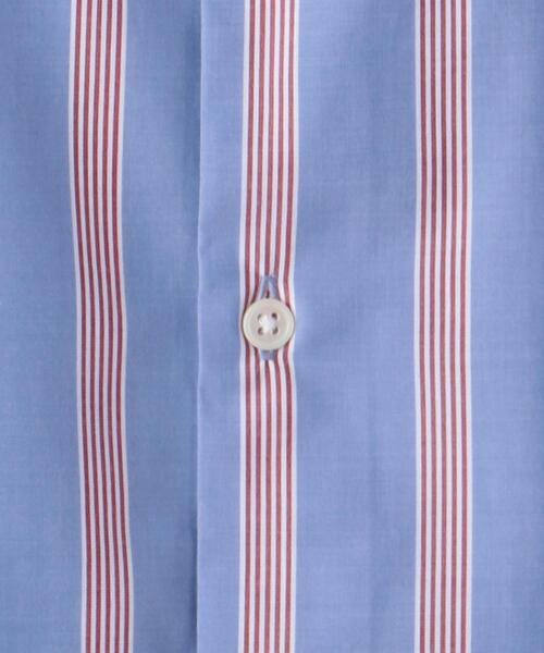 green label relaxing（グリーンレーベルリラクシング）の「OLT CM キュプラエステル ストライプ ジャストルーズ 半袖 シャツ（シャツ/ブラウス・メンズ・ホワイト/ネイビー/ライトブルー・MEDIUM/LARGE/SMALL）」の17枚目の写真
