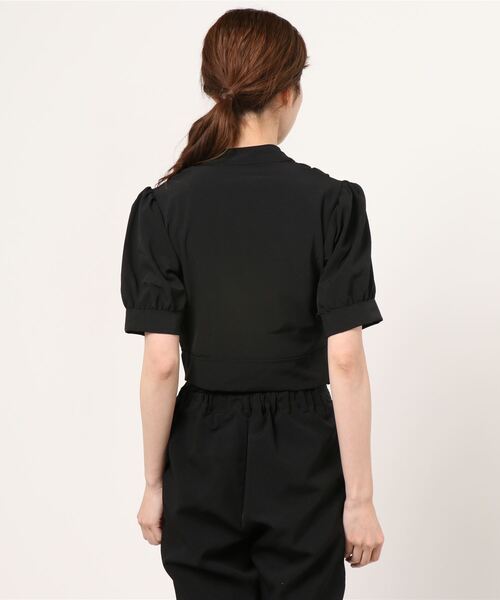 WEGO（ウィゴー）の「WEGO/フロントオープンデザインブラウス（シャツ/ブラウス・レディース・ブラック/ホワイト・FREE）」の6枚目の写真