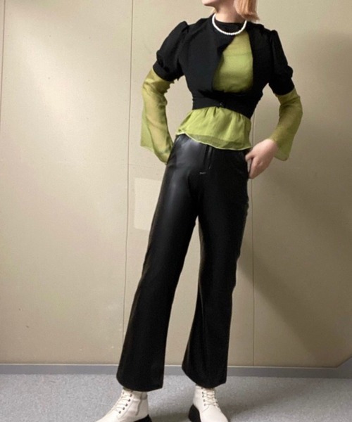 WEGO（ウィゴー）の「WEGO/フロントオープンデザインブラウス（シャツ/ブラウス・レディース・ブラック/ホワイト・FREE）」の17枚目の写真