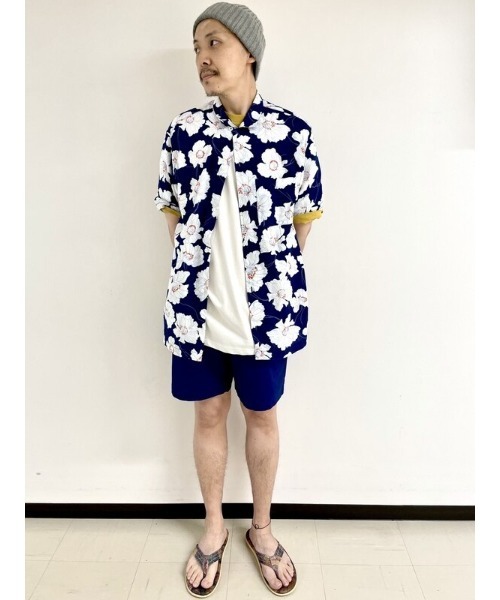 GAP（ギャップ）の「ボタンフロント  プリントシャツ（シャツ/ブラウス・メンズ・ネイビー/ブラック・S/M/XL/XS/L）」の8枚目の写真