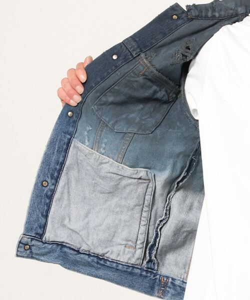 SLAVE OF FASION/スレイブオブファッション/Gradation DenimJacket 