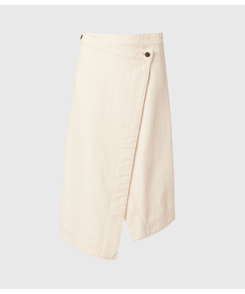 ALLSAINTS（オールセインツ）の「KENYA DENIM SKIRT | KENYA デニム スカート（デニムスカート・レディース・ホワイト系・6/2/8/4）」の3枚目の写真