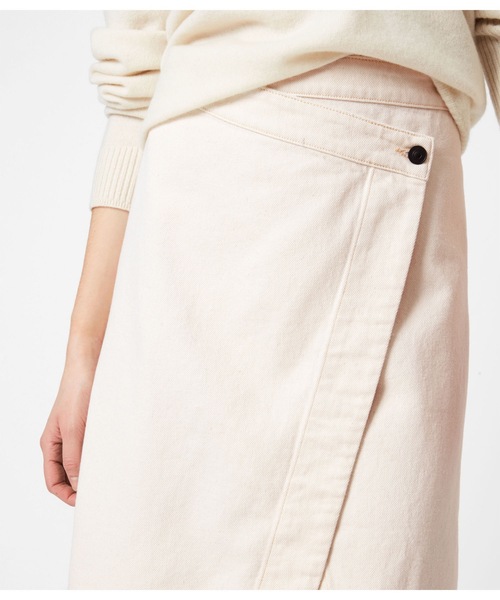 ALLSAINTS（オールセインツ）の「KENYA DENIM SKIRT | KENYA デニム スカート（デニムスカート・レディース・ホワイト系・6/2/8/4）」の6枚目の写真
