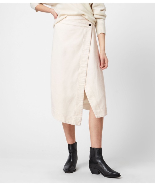 ALLSAINTS（オールセインツ）の「KENYA DENIM SKIRT | KENYA デニム スカート（デニムスカート・レディース・ホワイト系・6/2/8/4）」の9枚目の写真