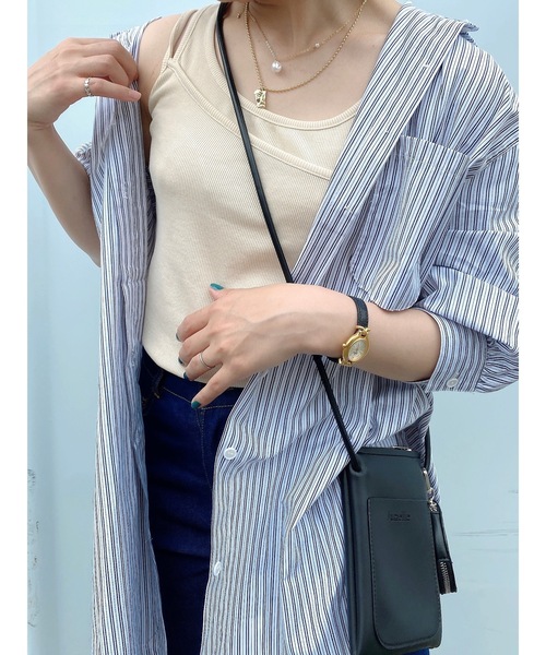 jumelle（ジュメロ）の「リブタンクトップ（タンクトップ・レディース・ベージュ/モカ・FREE）」の13枚目の写真