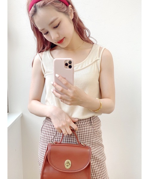 jumelle（ジュメロ）の「リブタンクトップ（タンクトップ・レディース・ベージュ/モカ・FREE）」の15枚目の写真