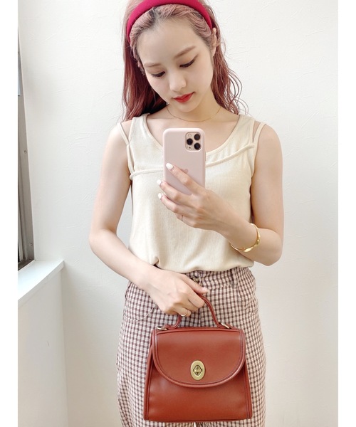 jumelle（ジュメロ）の「リブタンクトップ（タンクトップ・レディース・ベージュ/モカ・FREE）」の17枚目の写真